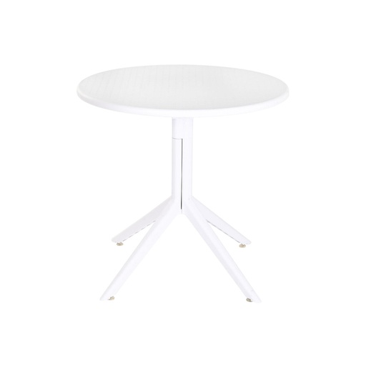 Dining Table Home ESPRIT White Metal polypropylene 80 x 80 x 75 cm