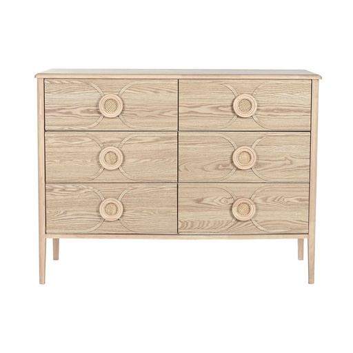 Cómoda Home ESPRIT Natural Romántico 120 x 40 x 90 cm