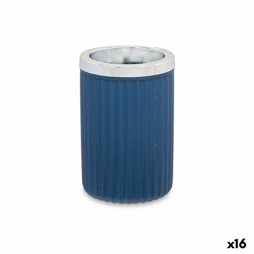 Glass Berilo 3436-5 Blue Plastic 7,5 x 11,5 x 7,5 cm (16 Units)