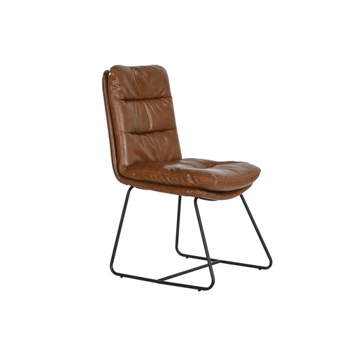 Silla de Comedor Home ESPRIT Piel Sintética Metal 71 x 49 x 90 cm