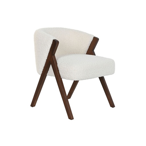 Silla de Comedor Home ESPRIT Poliéster Madera 58 x 58 x 70 cm