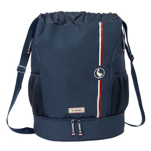 Bolsa Mochila con Cuerdas El Ganso Eclipse Azul marino 35 x 40 x 1 cm