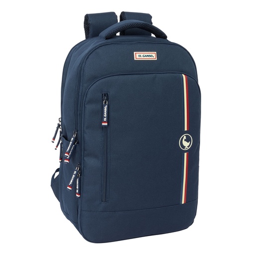 Rucksack for Laptop and Tablet with USB Output El Ganso Eclipse Navy Blue