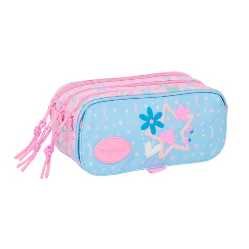 Triple Carry-all BlackFit8 Smile Pink Light Blue 21,5 x 10 x 8 cm