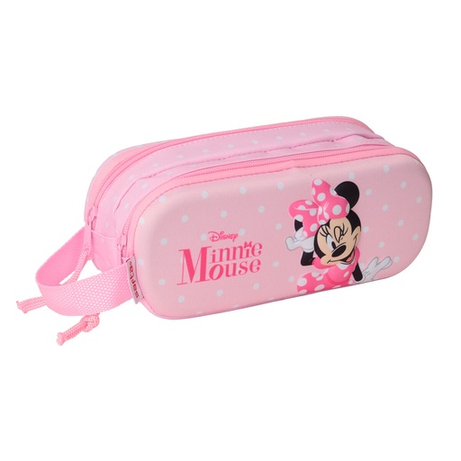 Portatodo Doble Minnie Mouse Rosa 21 x 8 x 6 cm 3D