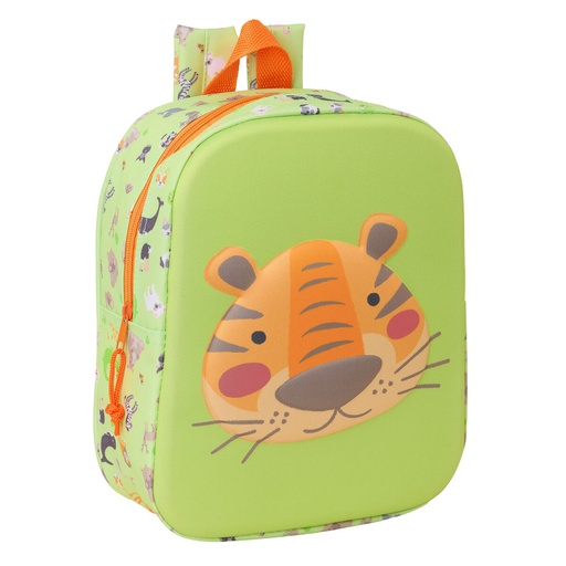 Child bag Safta Lime 22 x 27 x 10 cm 3D