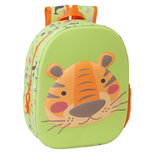 Child bag Safta Lime 27 x 33 x 10 cm 3D
