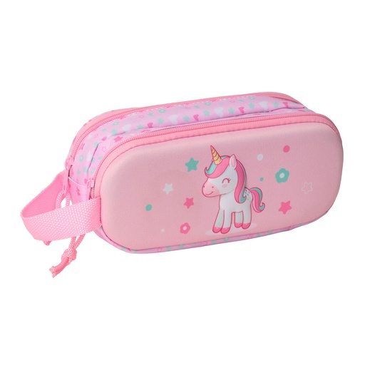 Portatodo Doble Safta Rosa 21 x 8 x 6 cm 3D