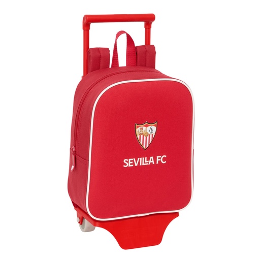 Mochila Escolar con Ruedas Sevilla Fútbol Club Rojo 22 x 27 x 10 cm