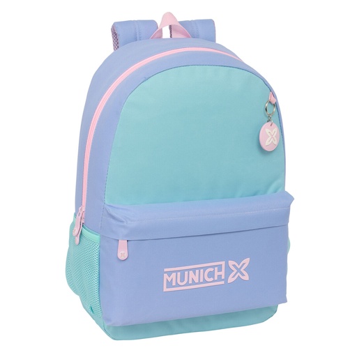 School Bag Munich Mellow Blue Pink Celeste 30 x 46 x 14 cm