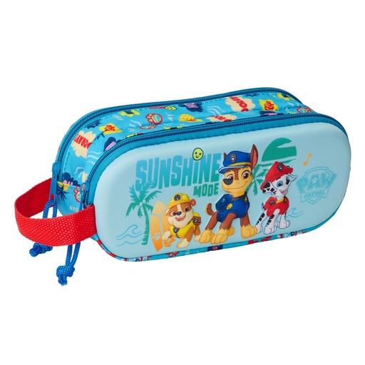Double Carry-all The Paw Patrol Blue 21 x 8 x 6 cm 3D