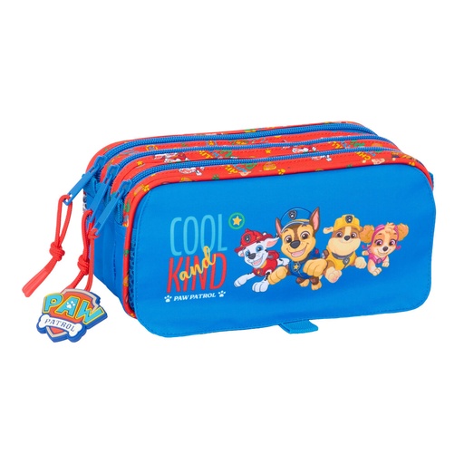 Portatodo Triple The Paw Patrol Cool Azul Rojo 21,5 x 10 x 8 cm
