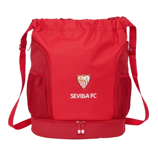 Bolsa Mochila con Cuerdas Sevilla Fútbol Club Rojo 35 x 40 x 1 cm