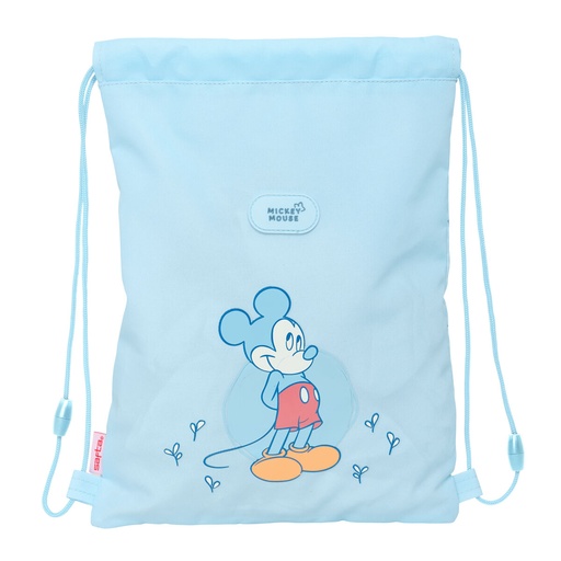 Backpack with Strings Mickey Mouse Clubhouse Baby Blue 26 x 34 x 1 cm