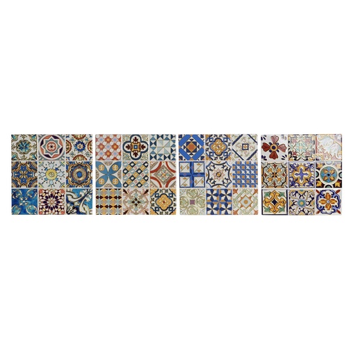 Table Mat Home ESPRIT Cork Dolomite 20 x 20 x 0,7 cm (4 Units)