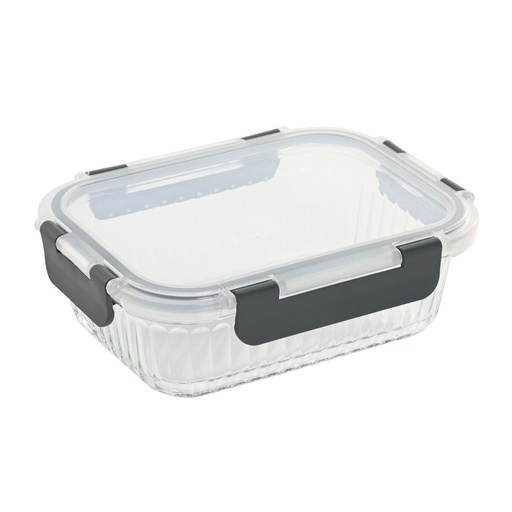 Fiambrera Home ESPRIT Transparente Polipropileno Vidrio de Borosilicato 640 ml