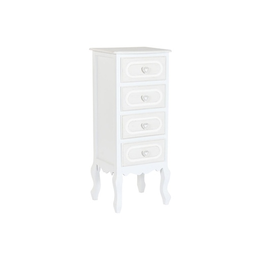 Cajonera Home ESPRIT Blanco Romántico 40 x 36 x 100 cm