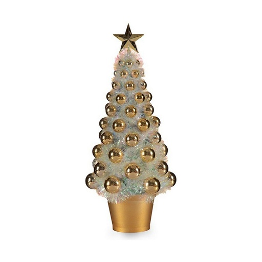 Christmas Tree Krist+ 18CH307/IRIDESCENT Golden polypropylene Plastic Iridescent 16 x 37,5 x 16 cm