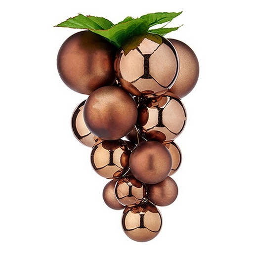 Christmas Bauble Krist+ 01834 Brown Plastic Grapes Small