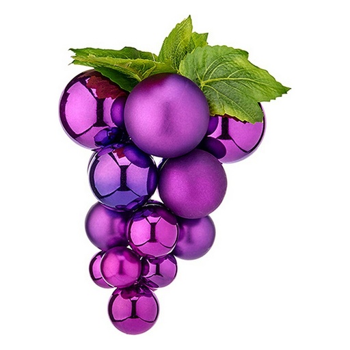 Christmas Bauble Krist+ 01853 Purple Plastic Grapes