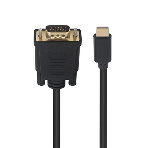 Adaptador USB-C a VGA Ewent Negro 1,8 m