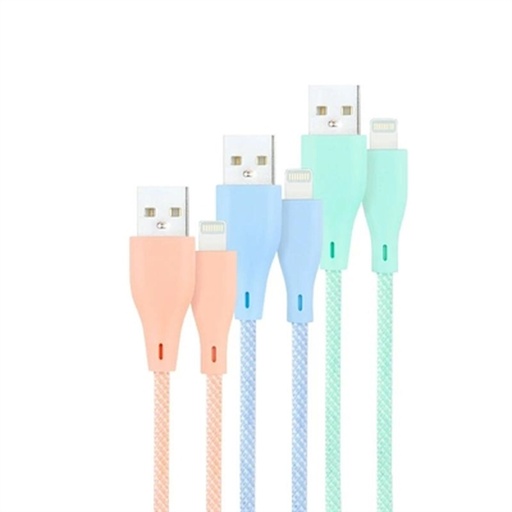 Cable USB a Lightning NANOCABLE 10.10.0401-CO1 1 m Malla