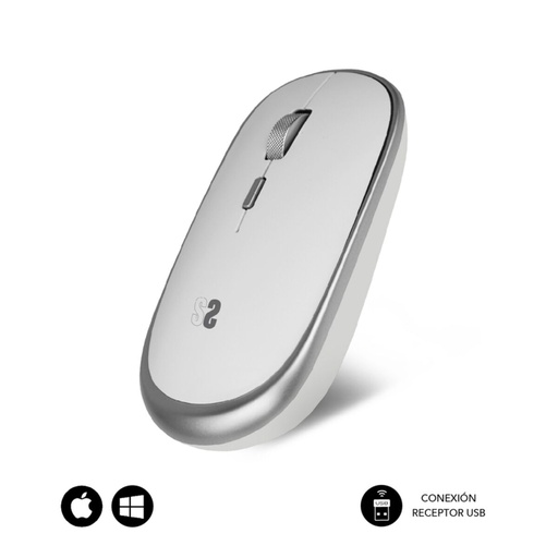 Ratón Subblim SUBMO-RFM0001 Plata