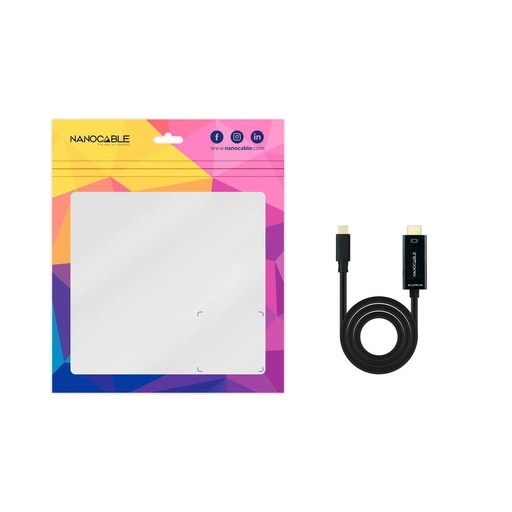 USB-C to HDMI Cable NANOCABLE 10.15.5102 1,8 m Black