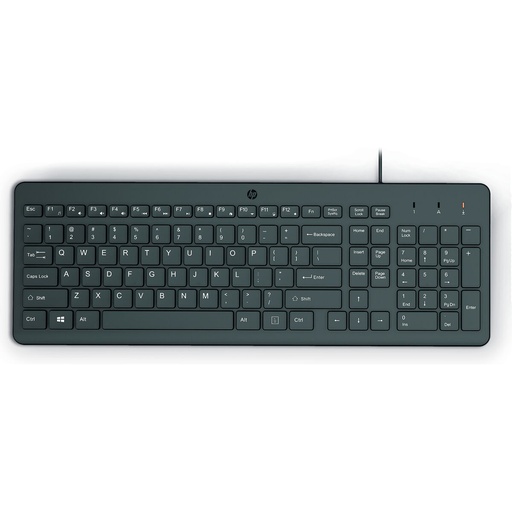 Teclado HP 150 Negro Qwerty Español