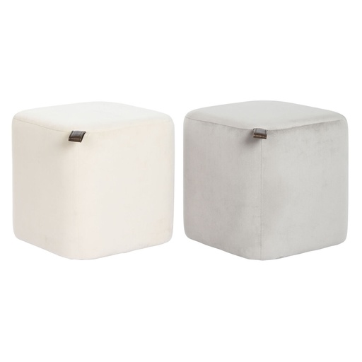 Reposapiés DKD Home Decor Amarillo Azul Beige Gris Scandi 35 x 35 x 35 cm (2 Unidades)