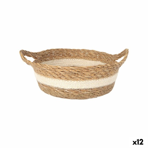 Caja de Almacenaje Privilege Mimbre ø 22 x 8 cm (12 Unidades)
