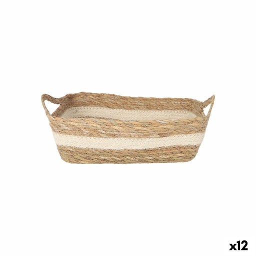 Storage Box Privilege wicker 25 x 20 x 8 cm (12 Units)