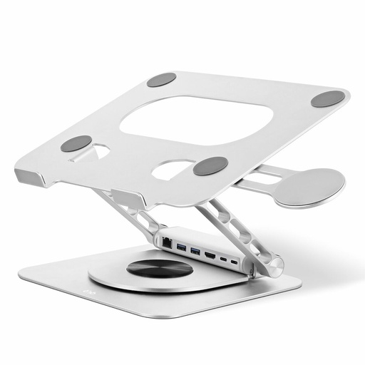 Soporte para Portátil T'NB iClick Metal Moderno Rotación de 360º