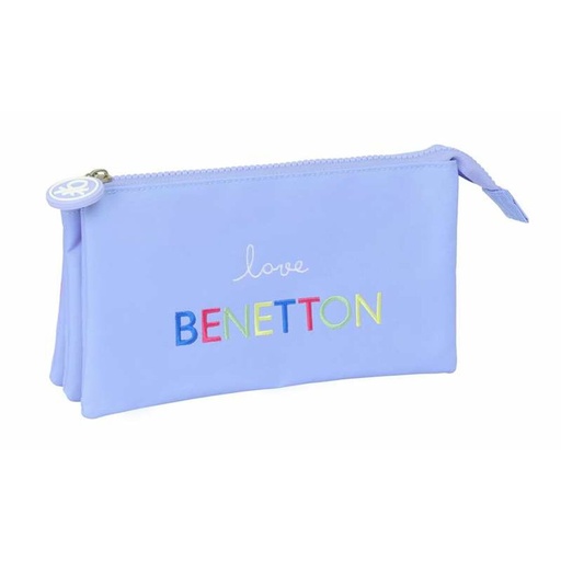 Triple Carry-all Benetton Lila Lilac 22 x 12 x 3 cm