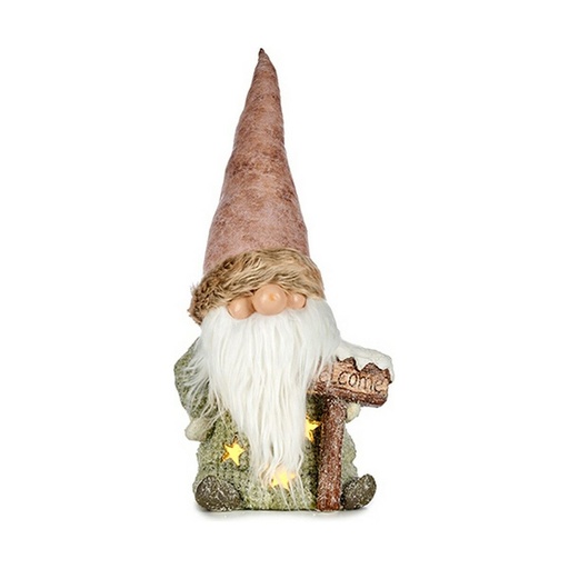 Decorative Figure Light Goblin 21 x 58 x 27 cm Pink Brown White Green Resin