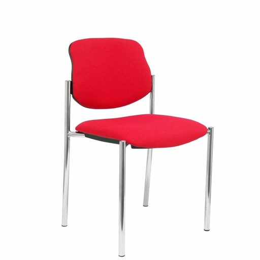Silla de Recepción Villalgordo Piqueras y Crespo BALI350 Rojo Símil Piel