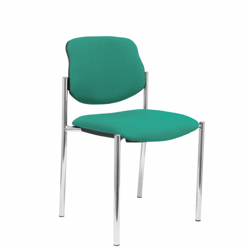 Silla de Recepción Villalgordo Piqueras y Crespo BALI456 Verde Esmeralda Símil Piel