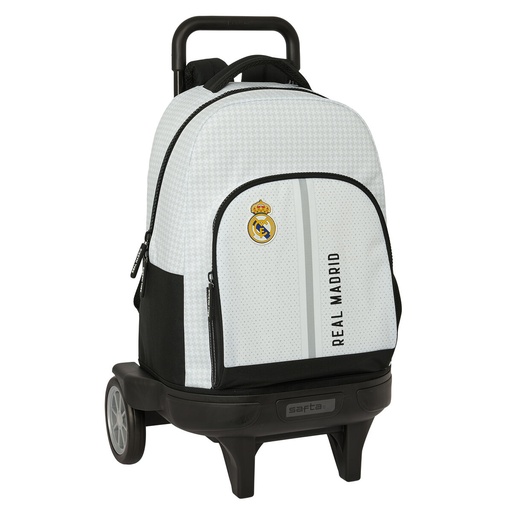 School Rucksack with Wheels Real Madrid C.F. 24/25 33 x 45 x 22 cm