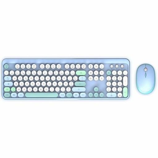 Teclado y Ratón Mobility Lab Pure Color Azul Azerty Francés