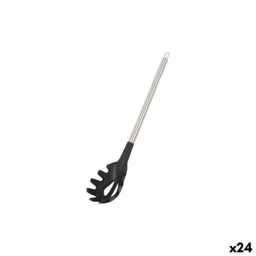 Cuchara para Servir Pasta MasterChef Silicona Acero Inoxidable 34 cm (24 Unidades)
