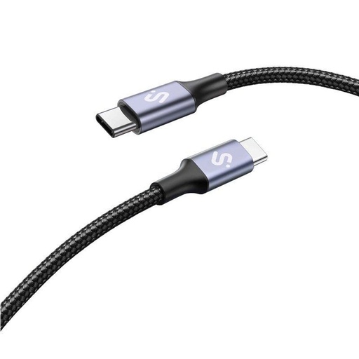 Cable USB-C a USB-C Subblim SUBCAB-C10001 1 m Negro