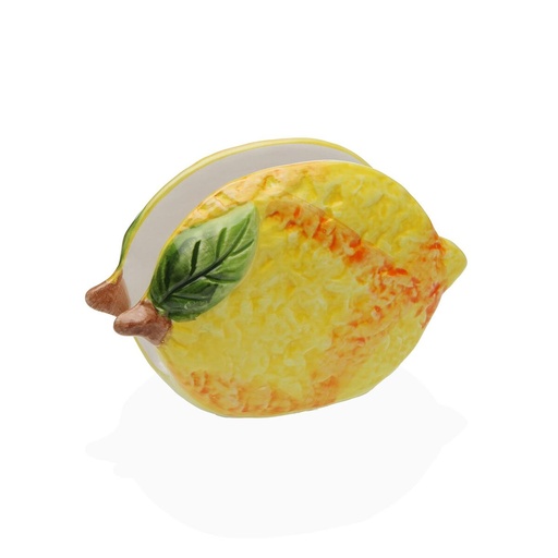 Napkin holder Versa Ceramic 9 X 13,8 X 5,6 CM Lemon