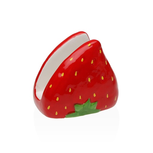 Napkin holder Versa Ceramic 9,5 X 10,1 X 7,4 CM Strawberry