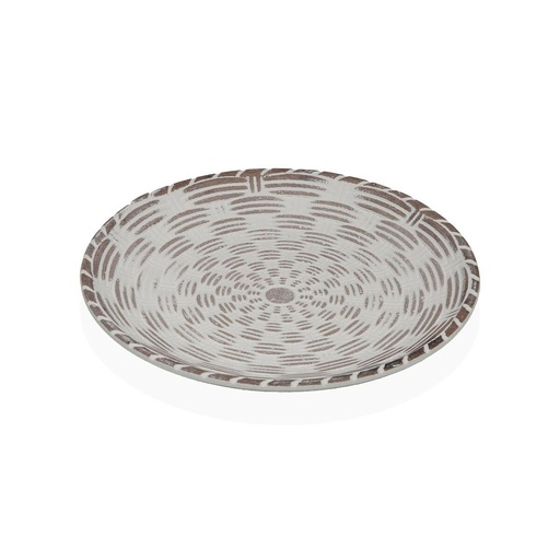 Valet Tray Versa White MDF Wood 20 x 2,5 x 20 cm