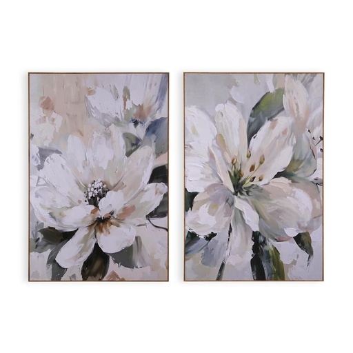 Cuadro Versa Lienzo 2,5 x 90 x 60 cm Flores