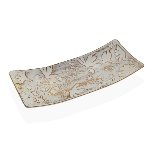 Centro de Mesa Versa Marrón Madera MDF 16 x 4,5 x 38,5 cm Flores