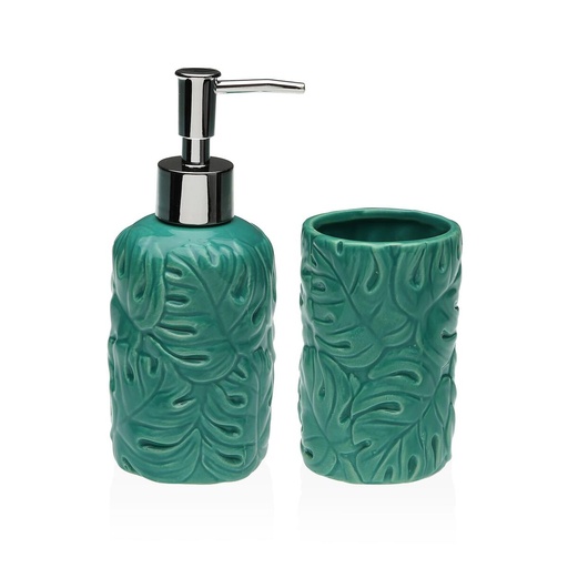 Bath Set Versa Green Dolomite 6,8 x 17 x 6,8 cm