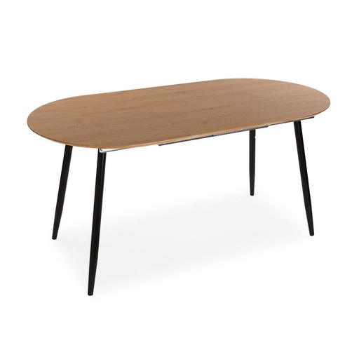Dining Table Versa DOINYO  Black Metal MDF Wood 80 x 75 x 160 cm