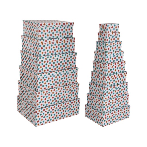 Juego de Cajas Decorativas Versa Cartón (15 Piezas)