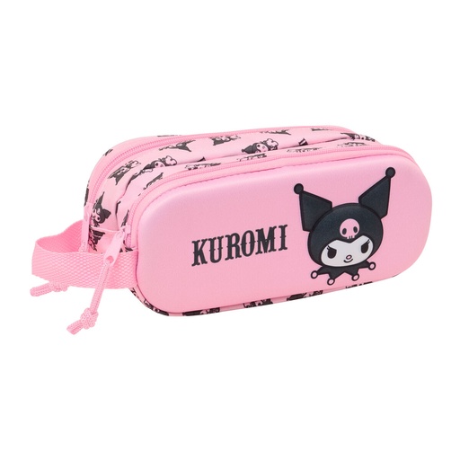 Double Carry-all Kuromi Pink 21 x 8 x 6 cm